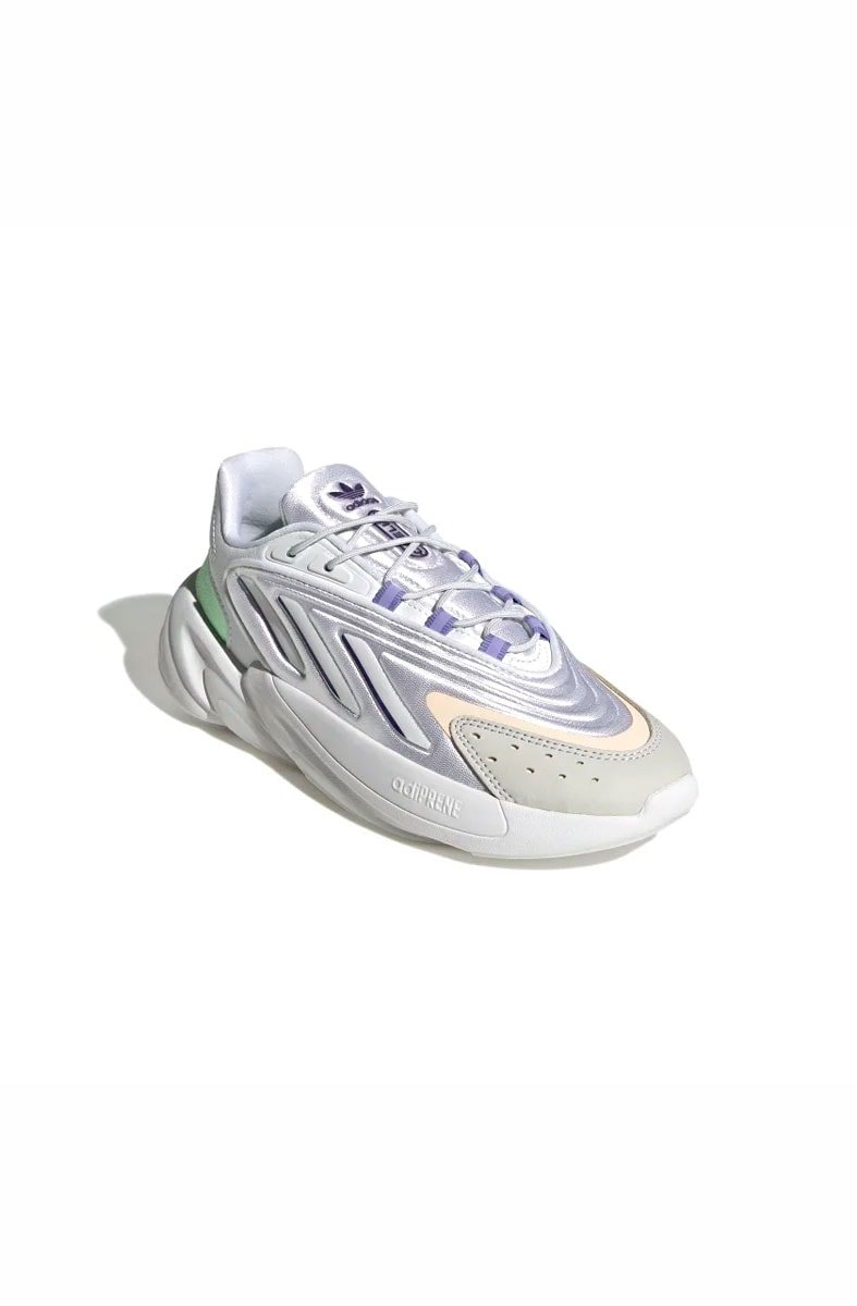 Tênis Adidas Ozelia Branco/Roxo/Verde - NewSkull