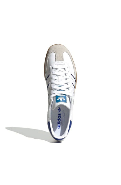 Tênis Adidas Samba Branco/Azul - NewSkull