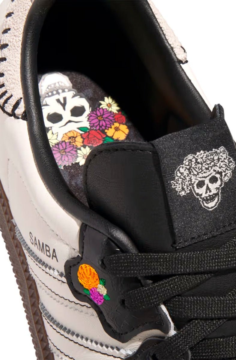 Tênis Adidas Samba OG " Dia de los Muertos" Branco/Preto JI3931 - NewSkull