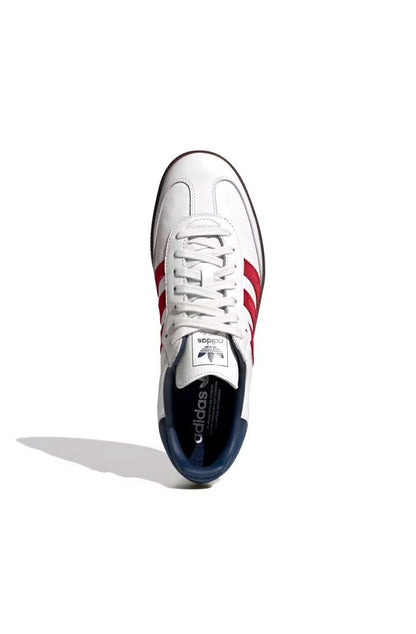 Tênis Adidas Samba OG Feminino Branco/Vermelho/Azul IH4881 - NewSkull