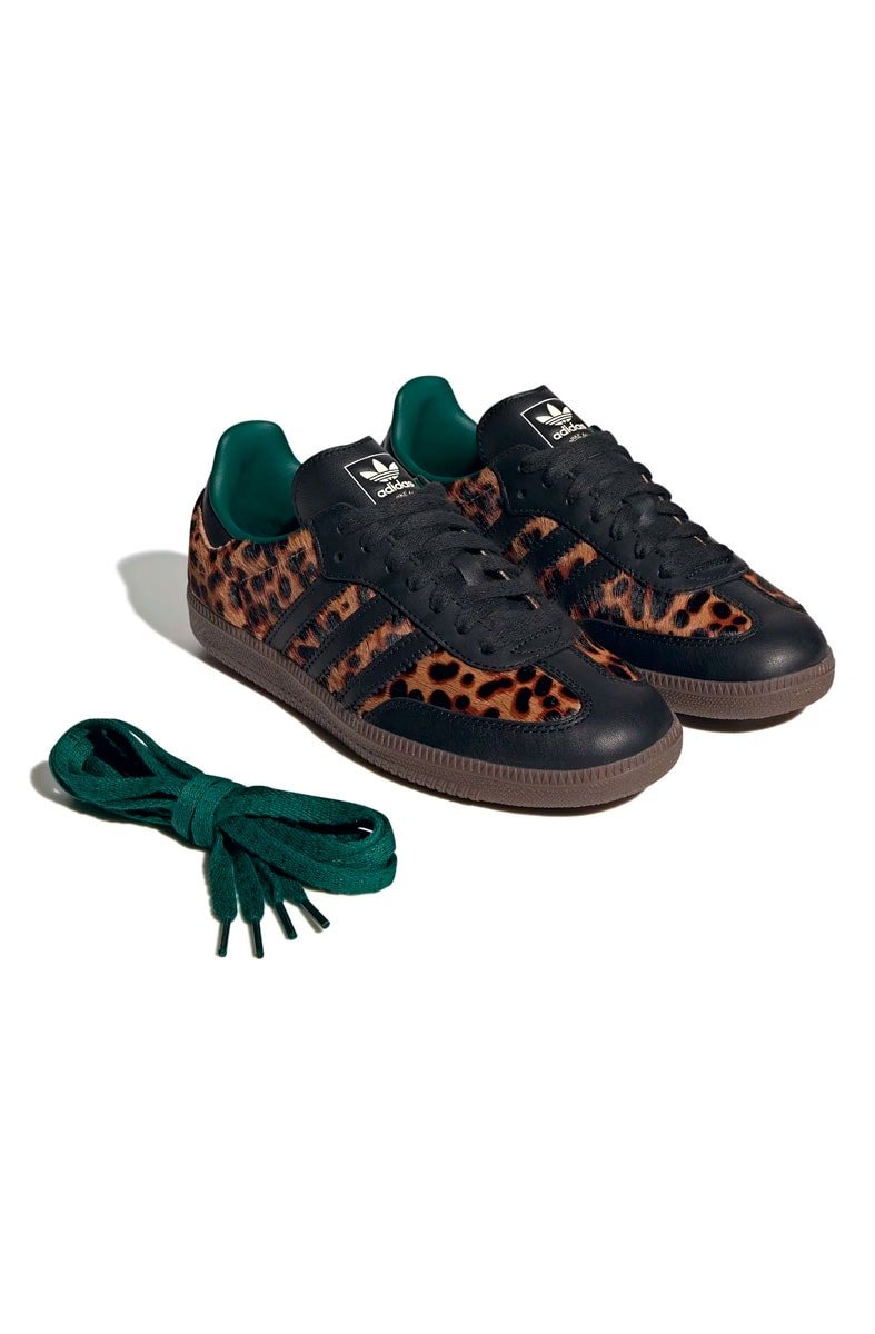 Tênis Adidas Samba OG Leopard Pack Preto/Verde JI2735 - NewSkull