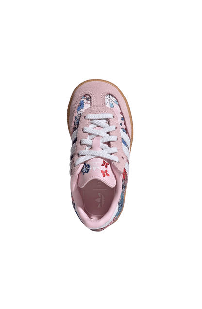 Tênis Adidas Samba OG Liberty London Elastic Lace Infantil Rosa/Branco JQ2006 - NewSkull