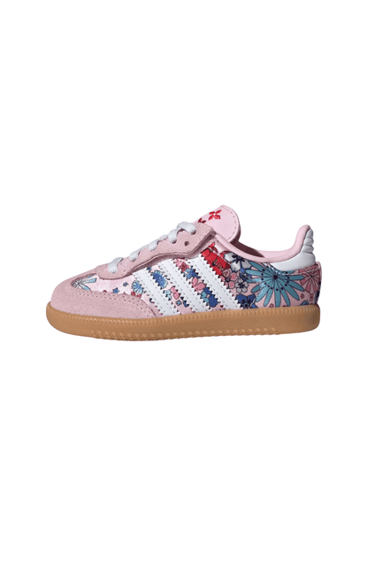 Tênis Adidas Samba OG Liberty London Elastic Lace Infantil Rosa/Branco JQ2006 - NewSkull