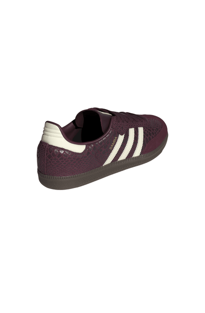 Tênis Adidas Samba OG Snakeskin Bordo/Branco IH3979 - NewSkull