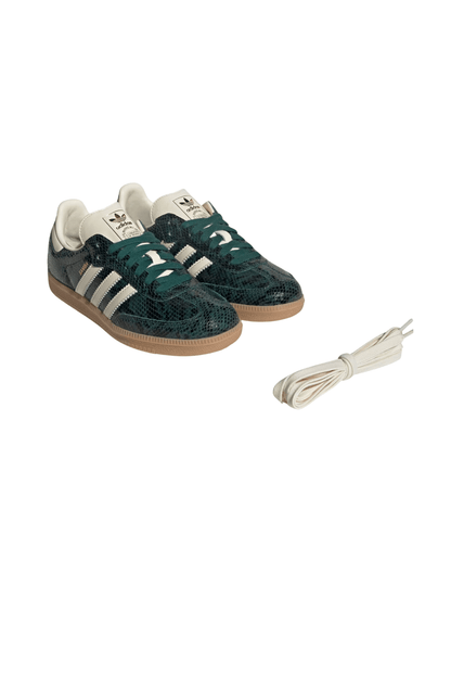 Tênis Adidas Samba OG Snakeskin Verde/Branco JR8848 - NewSkull