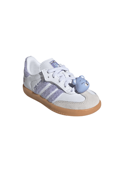 Tênis Adidas Samba OG Ursinhos Carinhosos Elastic Lace Infantil Branco/Roxo KK2161 - NewSkull