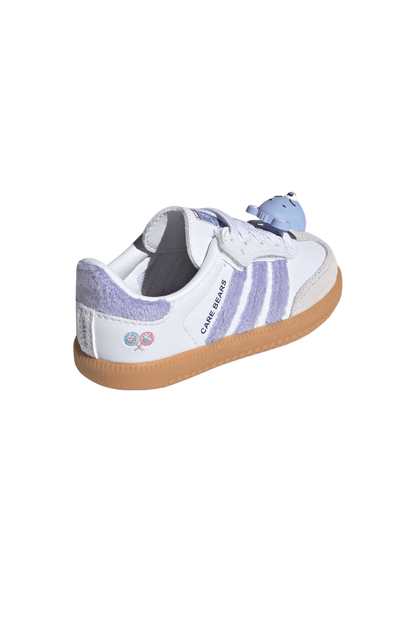 Tênis Adidas Samba OG Ursinhos Carinhosos Elastic Lace Infantil Branco/Roxo KK2161 - NewSkull