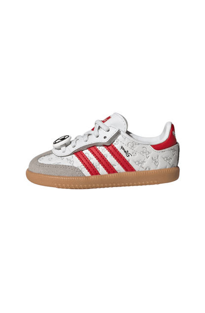 Tênis Adidas Samba OG x Disney Elastic Lace Infantil Branco/Vermelho IH1754 - NewSkull