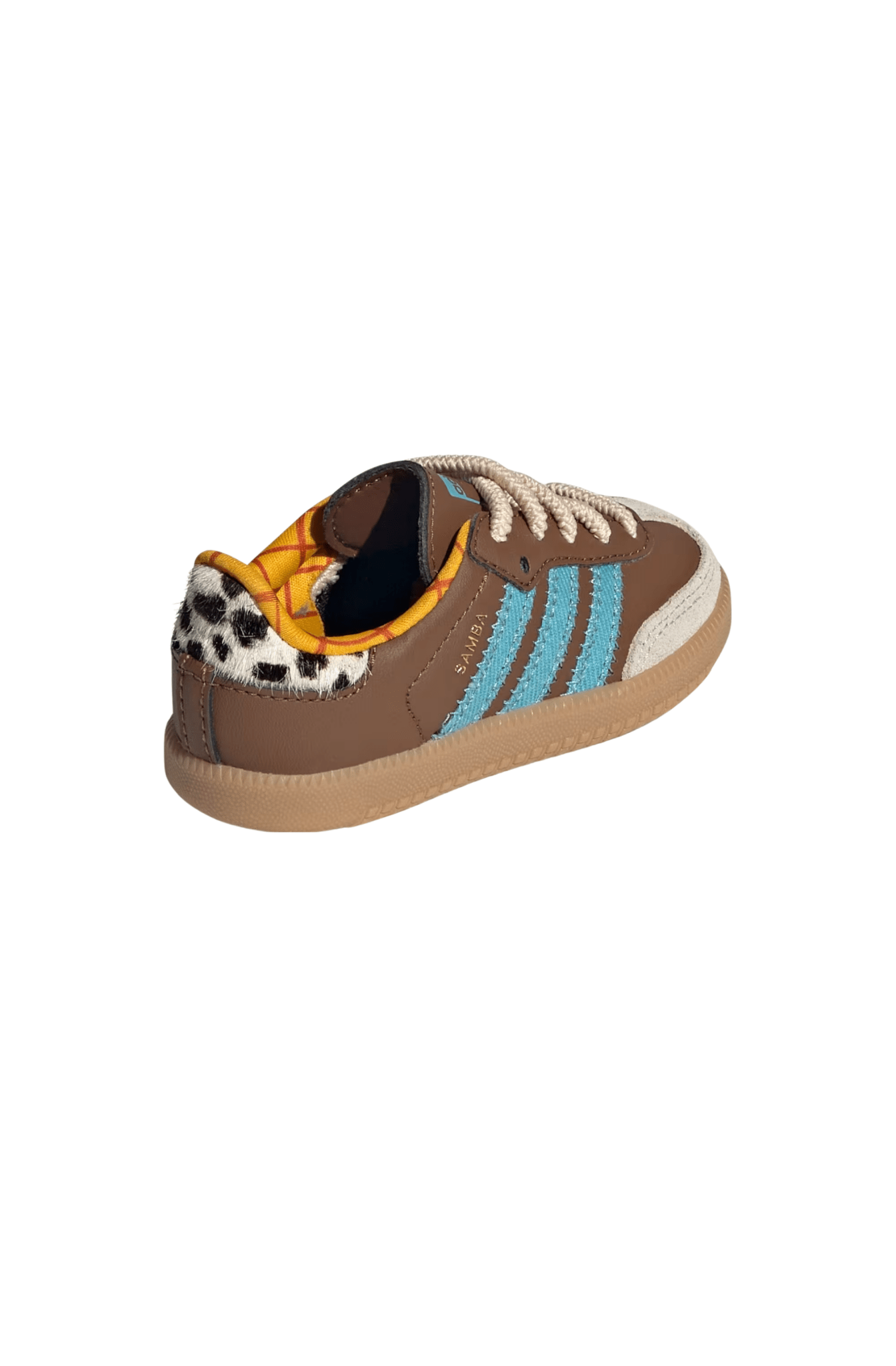 Tênis Adidas Samba OG x Disney Pixar Elastic Lace Infantil Marrom/Azul JI3100 - NewSkull