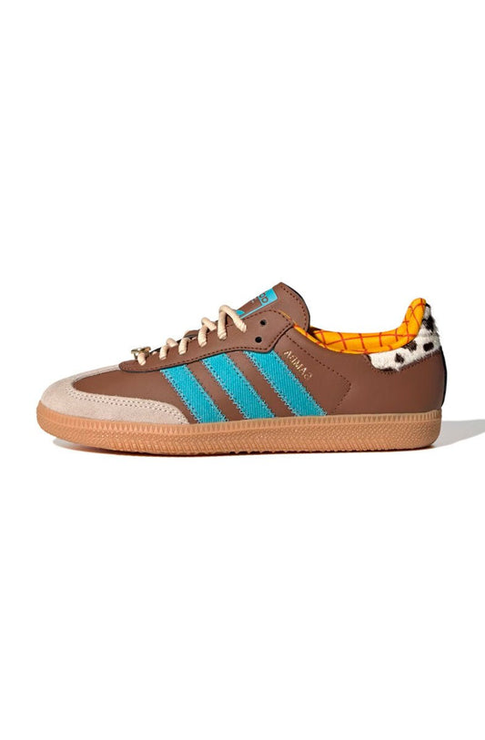 Tênis Adidas Samba OG x Disney Pixar Marrom/Azul JI3098 - NewSkull