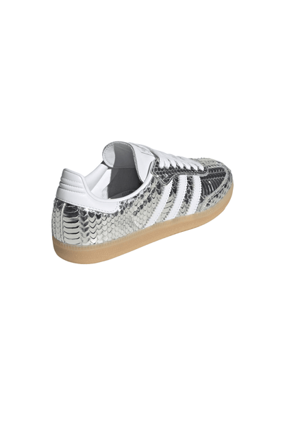 Tênis Adidas Samba Snakeskin Prata/Branco IH9016 - NewSkull