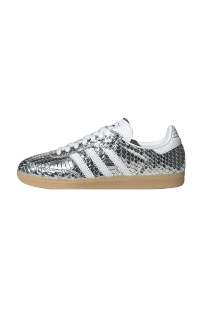 Tênis Adidas Samba Snakeskin Prata/Branco IH9016 - NewSkull