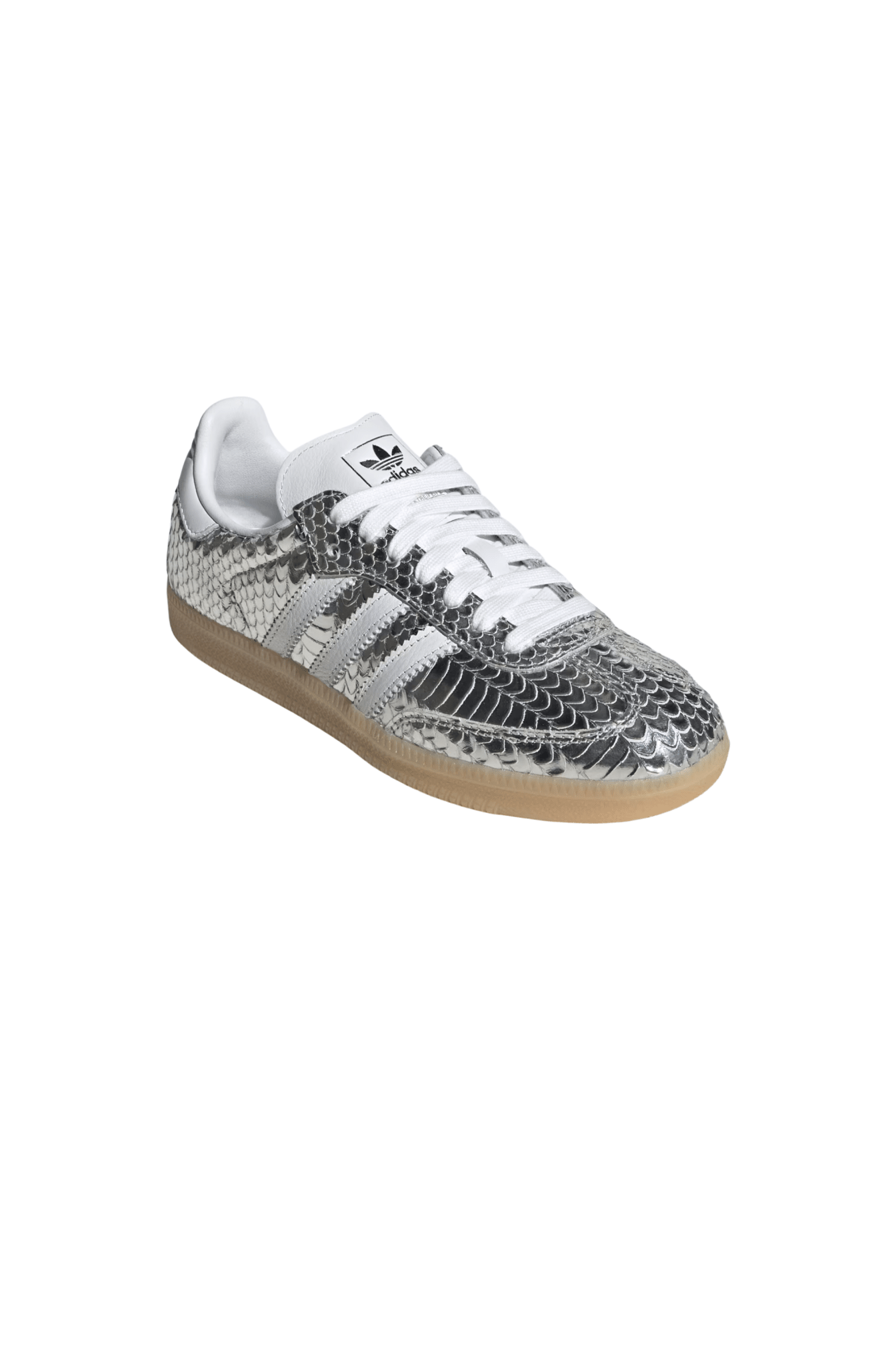 Tênis Adidas Samba Snakeskin Prata/Branco IH9016 - NewSkull
