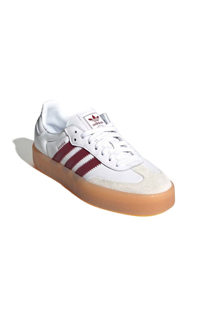 Tênis Adidas Sambae Feminino Branco/Bordo JP5610 - NewSkull