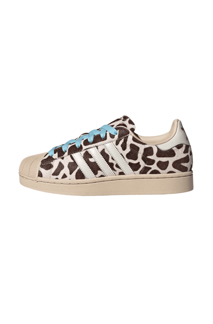Tênis Adidas Superstar 2 Animal Print Marrom/Bege KH9031 - NewSkull