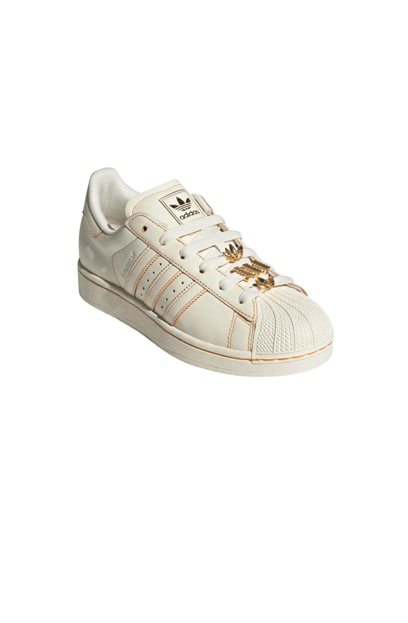Tênis Adidas Superstar 2 Bege/Laranja JS1379 - NewSkull