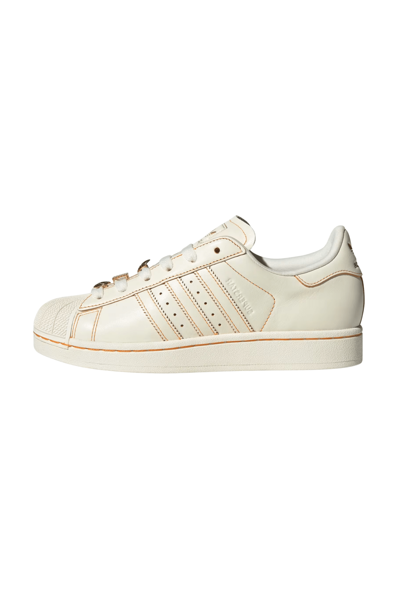 Tênis Adidas Superstar 2 Bege/Laranja JS1379 - NewSkull
