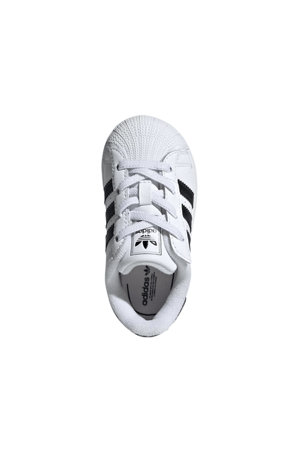 Tênis Adidas Superstar 2 Elastic Lace Infantil Branco/Preto JH9984 - NewSkull
