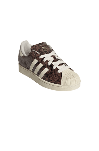 Tênis Adidas Superstar 2 Sneakskin Marrom/Branco JP8158 - NewSkull