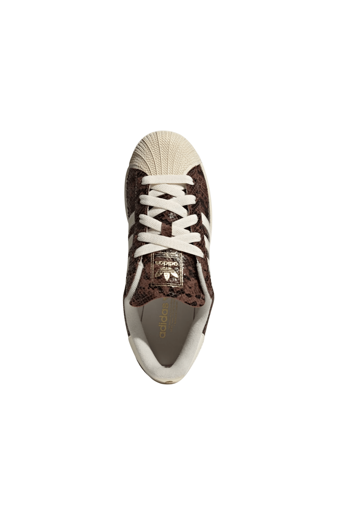 Tênis Adidas Superstar 2 Sneakskin Marrom/Branco JP8158 - NewSkull