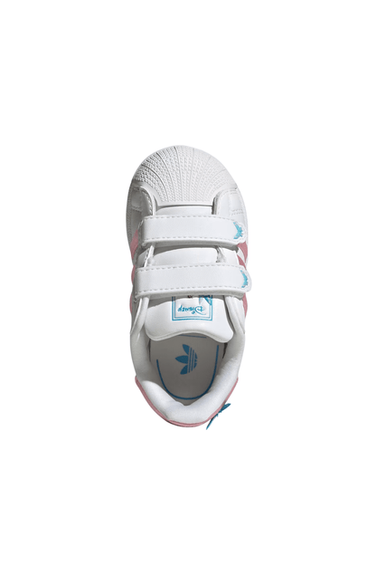 Tênis Adidas Superstar 2 x Disney Alice Comfort Closure Infantil Branco/Rosa IH1743 - NewSkull