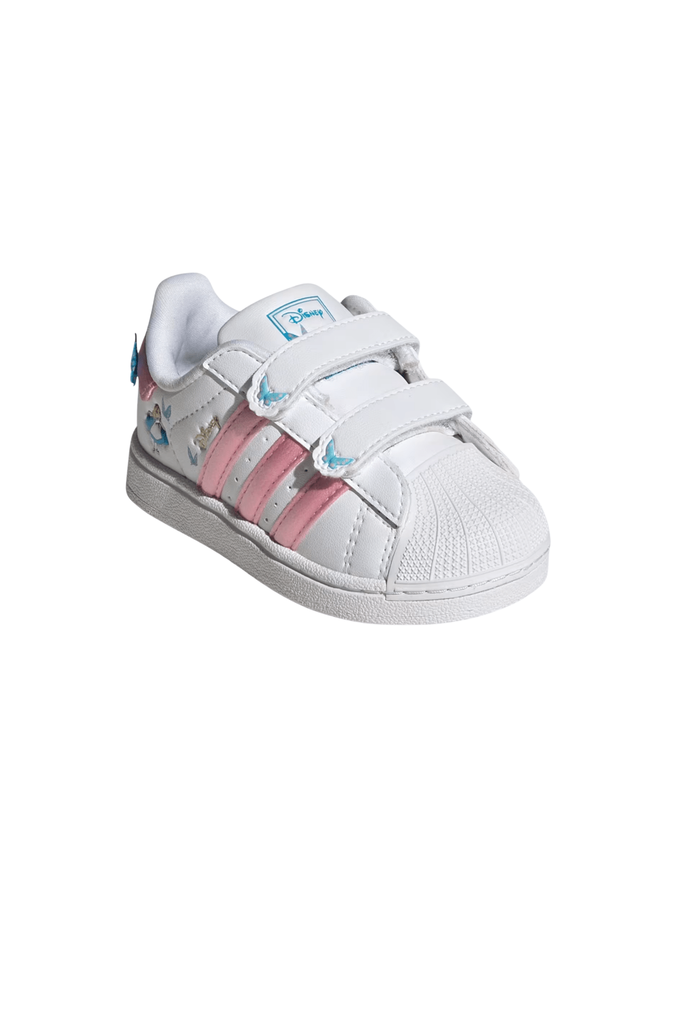 Tênis Adidas Superstar 2 x Disney Alice Comfort Closure Infantil Branco/Rosa IH1743 - NewSkull