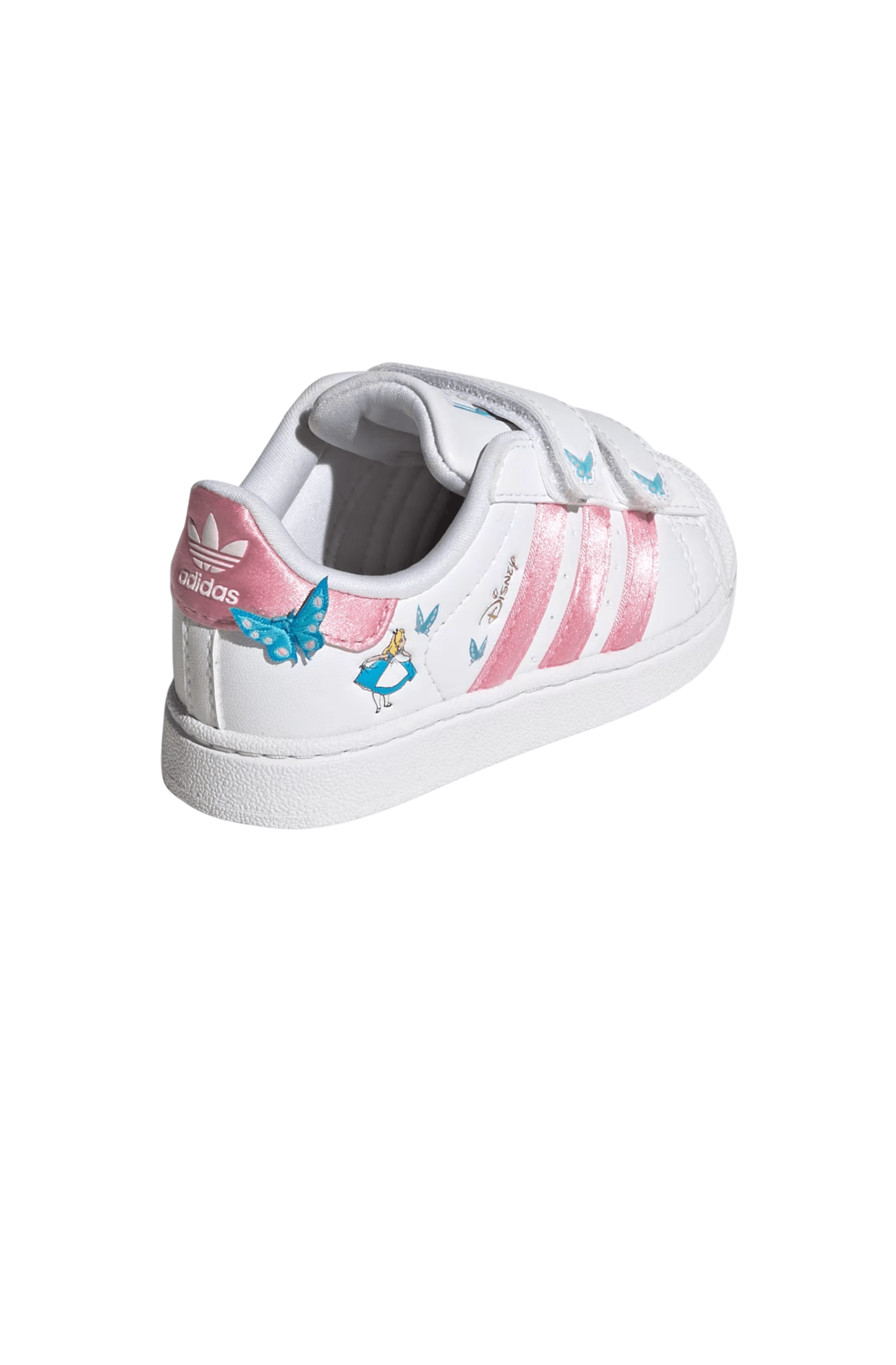Tênis Adidas Superstar 2 x Disney Alice Comfort Closure Infantil Branco/Rosa IH1743 - NewSkull