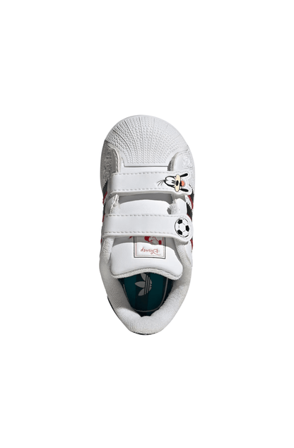 Tênis Adidas Superstar 2 x Disney Goofy Soccer Comfort Closure Infantil Branco/Preto IH1744 - NewSkull