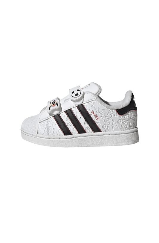Tênis Adidas Superstar 2 x Disney Goofy Soccer Comfort Closure Infantil Branco/Preto IH1744 - NewSkull