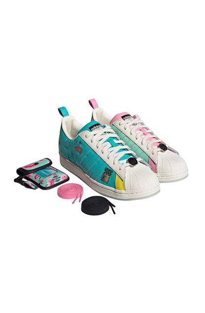Tênis Adidas Superstar Arizona Rosa/Verde/Branco - NewSkull
