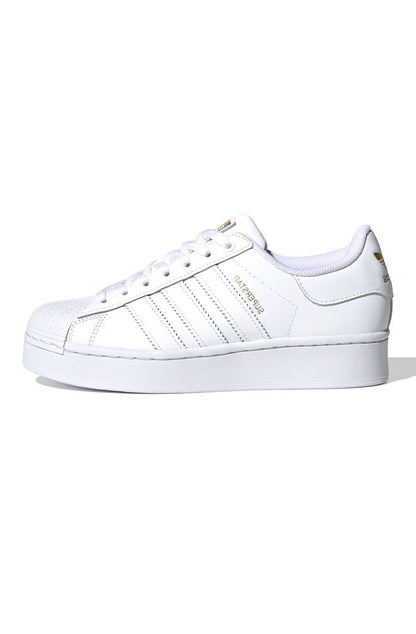 Tênis Adidas Superstar Bold Women's Branco/Dourado - NewSkull