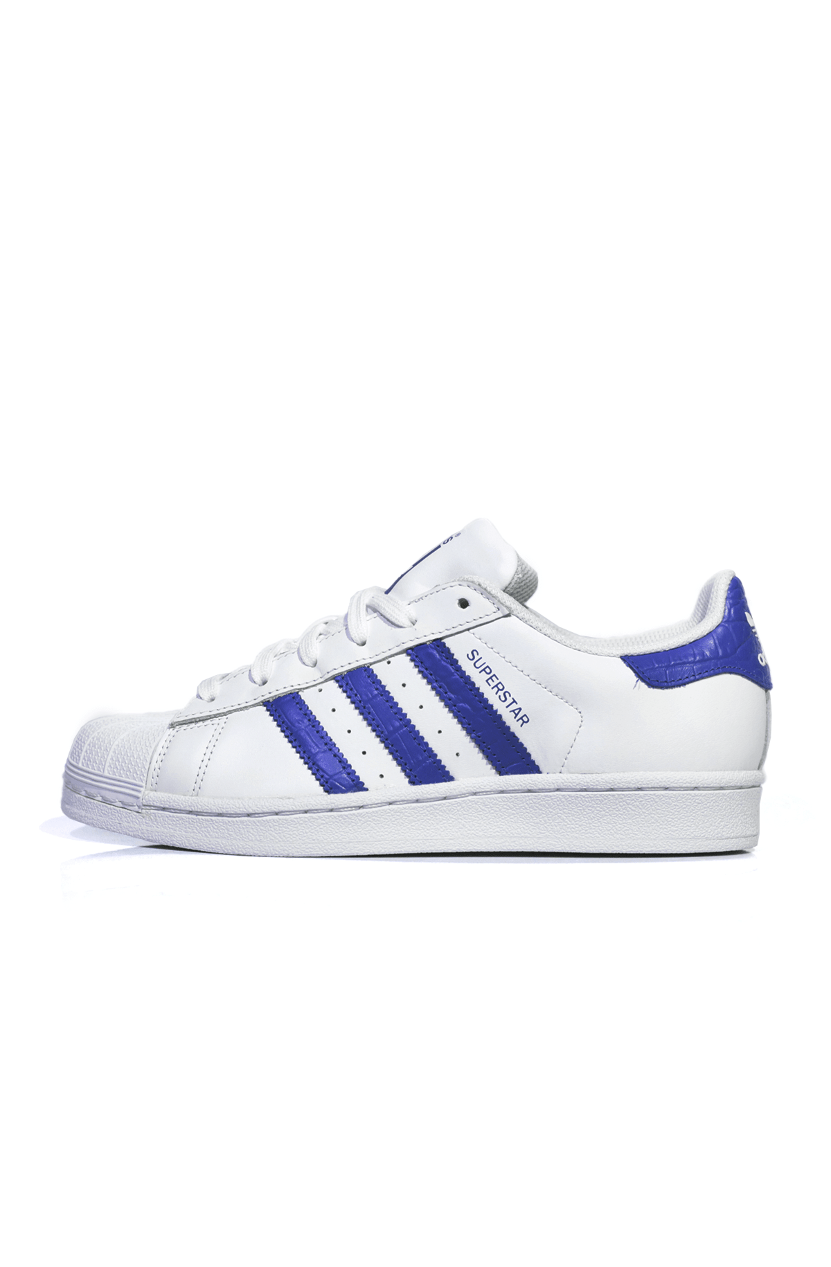Tênis Adidas Superstar Branco/Azul - NewSkull