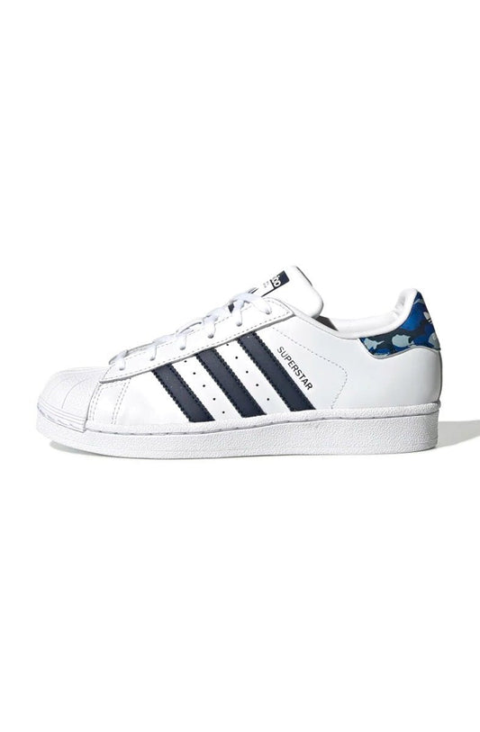 Tênis Adidas Superstar Branco/Azul/Tribal - NewSkull