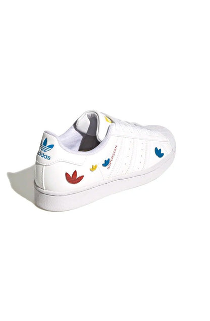 Tênis Adidas Superstar Branco/Color - NewSkull