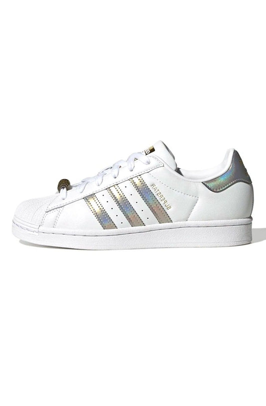 Tênis Adidas Superstar Branco/Prata - NewSkull