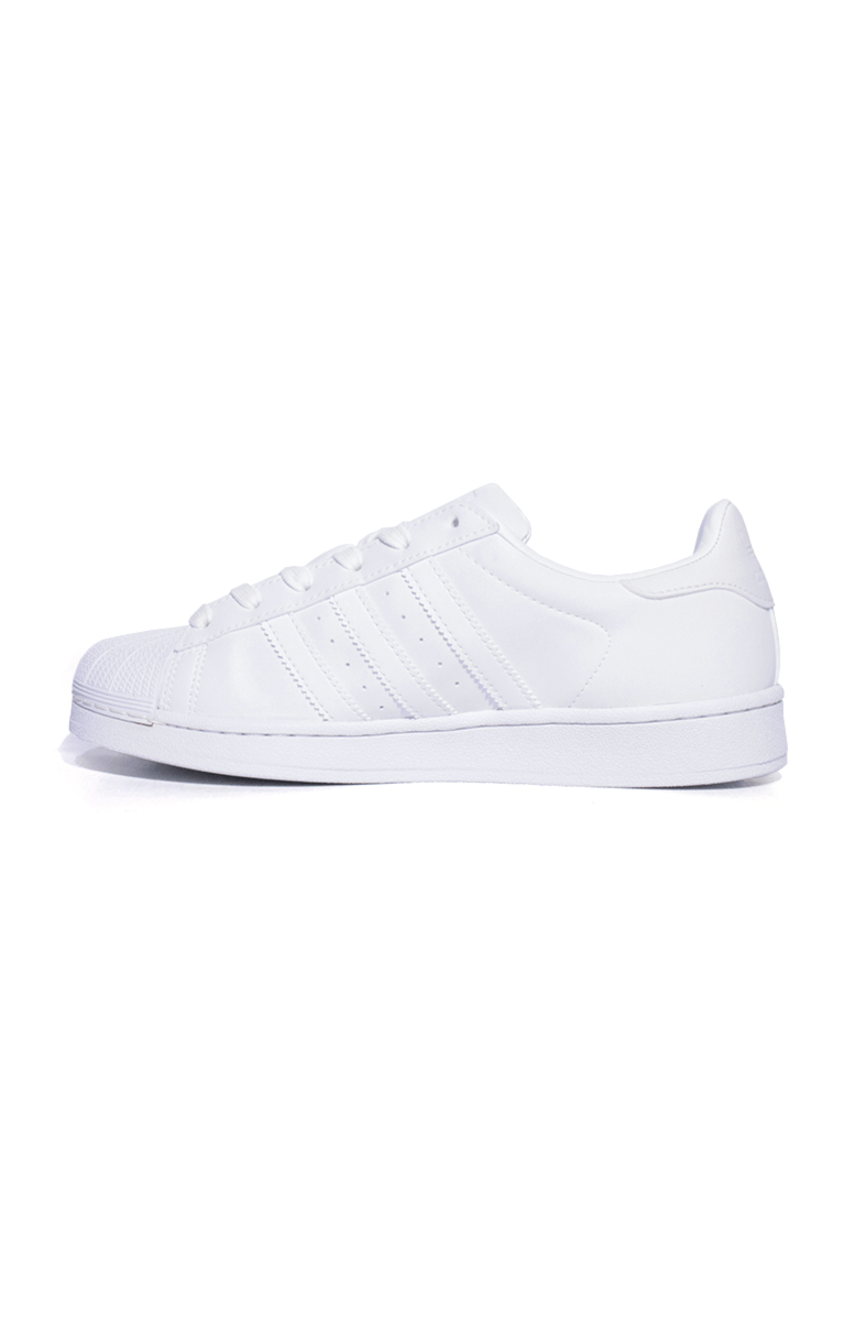 Tênis Adidas Superstar Feminino Branco Refletivel - NewSkull