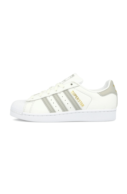 TÊNIS ADIDAS SUPERSTAR FEMININO BRANCO/CINZA - NewSkull