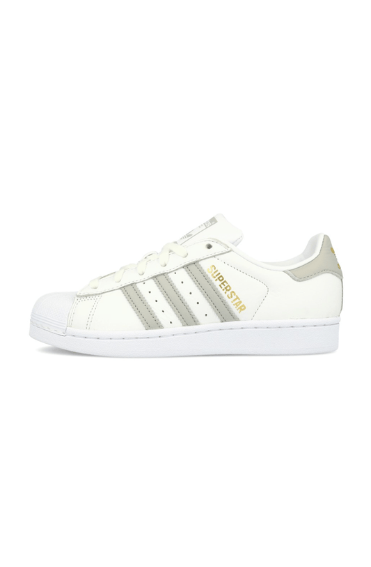 TÊNIS ADIDAS SUPERSTAR FEMININO BRANCO/CINZA - NewSkull
