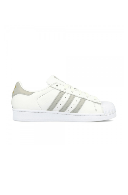 TÊNIS ADIDAS SUPERSTAR FEMININO BRANCO/CINZA - NewSkull