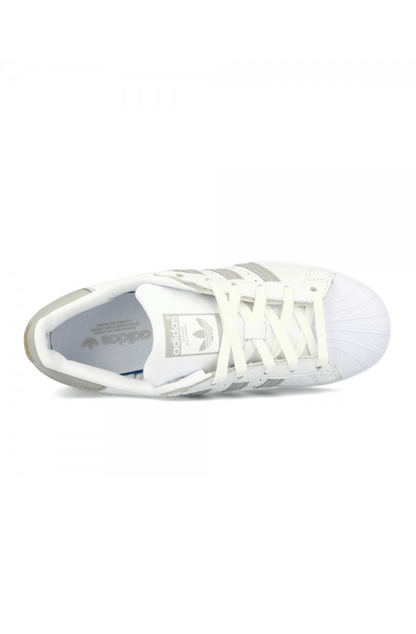 TÊNIS ADIDAS SUPERSTAR FEMININO BRANCO/CINZA - NewSkull