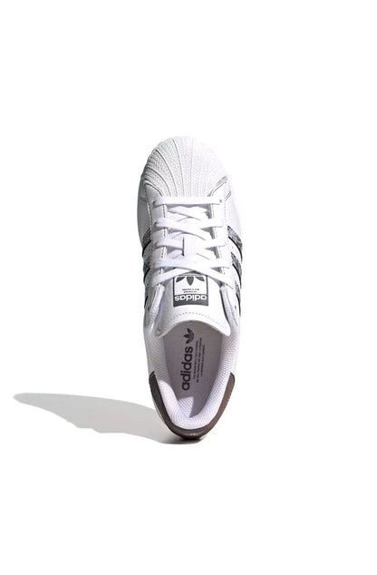 Tênis Adidas Superstar Feminino Branco/Cinza IE3008 - NewSkull