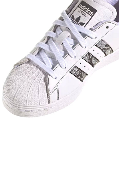 Tênis Adidas Superstar Feminino Branco/Cinza IE3008 - NewSkull
