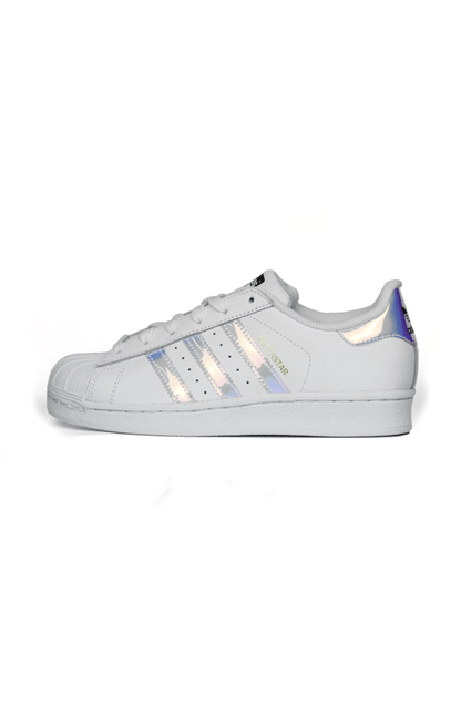 Tênis Adidas Superstar Foundation Feminino Hologram Branco - NewSkull