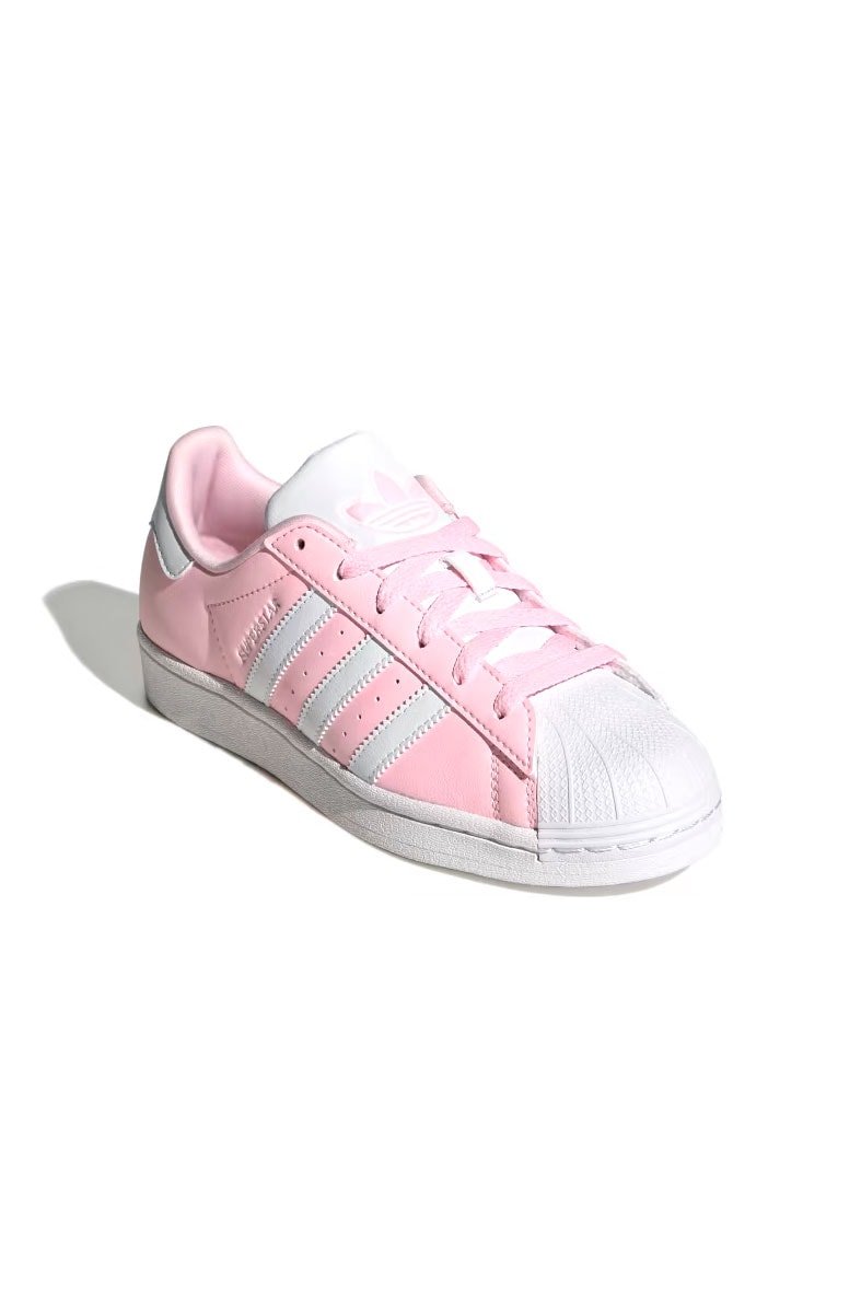 Tênis Adidas Superstar J Feminino Rosa/Branco IG0252 - NewSkull