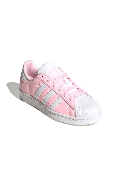 Tênis Adidas Superstar J Feminino Rosa/Branco IG0252 - NewSkull