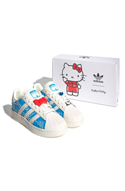 Tênis Adidas Superstar XLG Hello Kitty Azul/Branco IG4477 - NewSkull