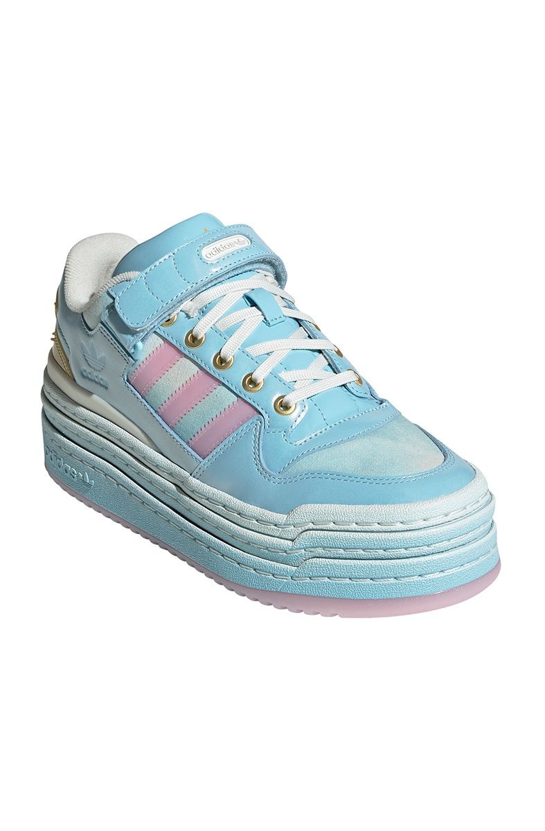 Tênis Adidas x Disney Forum Tripleplatforum Low Azul/Rosa - NewSkull