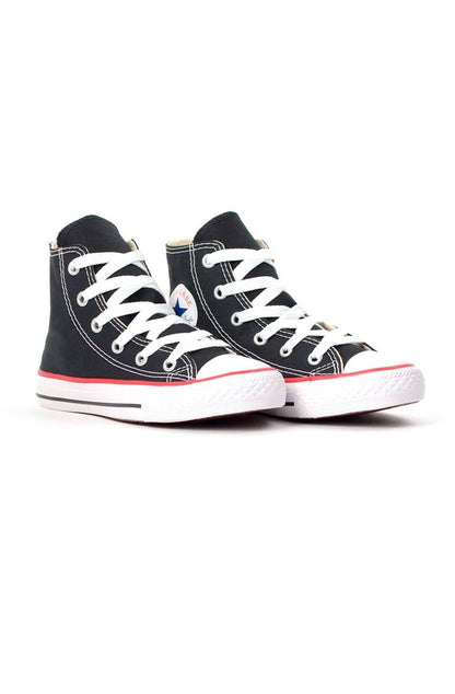 Tênis Converse Chuck Taylor All Star High Preto/Branco/Vermelho - NewSkull