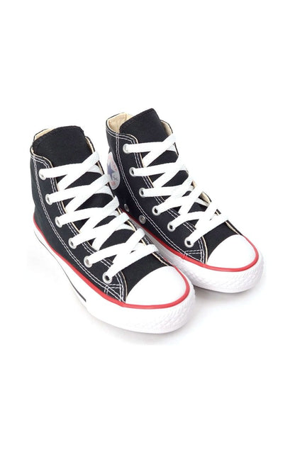 Tênis Converse Chuck Taylor All Star High Preto/Branco/Vermelho - NewSkull