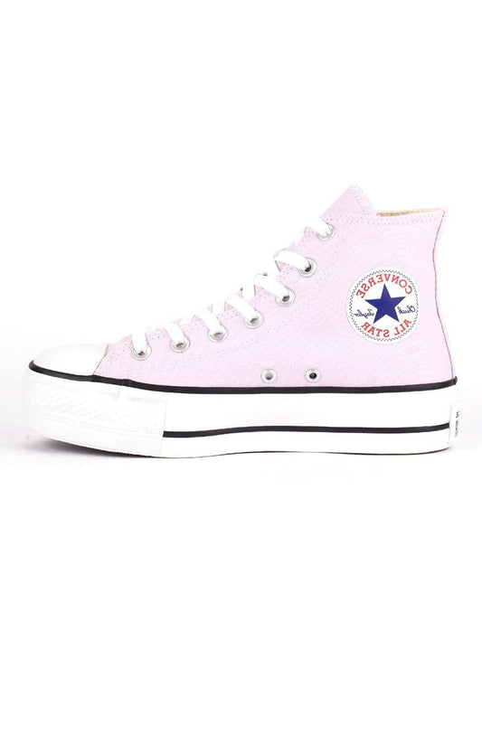 Tênis Converse Chuck Taylor All Star Lift Hi Plataforma Seasonal Rosa/Branco - NewSkull